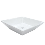 Artisan 16-9/16 Inch Ceramic Square Vessel Sink