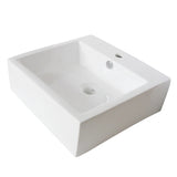 Sierra 18-1/2 Inch Ceramic Square Vessel Sink