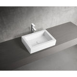 Pacifica 22-Inch Ceramic Rectangular Vessel Sink