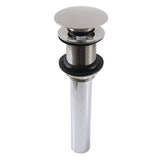 Trimscape Brass Push Pop-Up Bathroom Sink Drain without Overflow, 22 Gauge