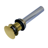 Trimscape Brass Push Pop-Up Bathroom Sink Drain without Overflow, 22 Gauge