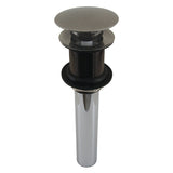 Trimscape Brass Push Pop-Up Bathroom Sink Drain without Overflow, 22 Gauge