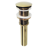 Coronet Brass Push Pop-Up Bathroom Sink Drain