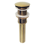 Coronet Brass Push Pop-Up Bathroom Sink Drain