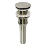 Coronet Brass Push Pop-Up Bathroom Sink Drain