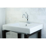 Mission 23-5/8 Inch Ceramic Rectangular Semi-Recessed Vessel Sink