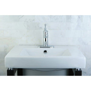 Mission 23-5/8 Inch Ceramic Rectangular Semi-Recessed Vessel Sink