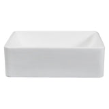 Arcticstone 19-11/16 Inch Solid Surface White Stone Rectangular Vessel Sink