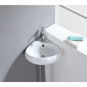 Minim Ceramic Corner Bathroom Sink