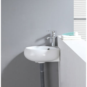 Minim Ceramic Corner Bathroom Sink