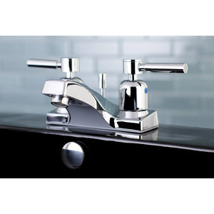 Concord Double-Handle 3-Hole Deck Mount 4-Inch Centerset Bathroom Faucet with ABS Pop-Up Drain