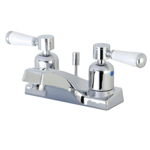 Paris Double-Handle 3-Hole Deck Mount 4-Inch Centerset Bathroom Faucet with ABS Pop-Up Drain