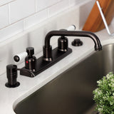 Paris Two-Handle 2-Hole 8" Centerset Kitchen Faucet