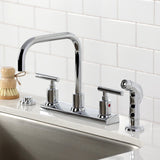 Manhattan Two-Handle 2-Hole 8" Centerset Kitchen Faucet