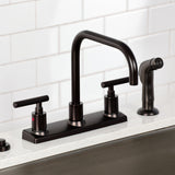 Manhattan Two-Handle 2-Hole 8" Centerset Kitchen Faucet