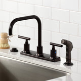 Manhattan Two-Handle 2-Hole 8" Centerset Kitchen Faucet