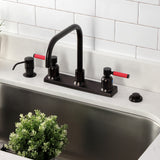 Kaiser Two-Handle 2-Hole 8" Centerset Kitchen Faucet