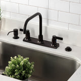 NuvoFusion Two-Handle 2-Hole 8" Centerset Kitchen Faucet