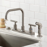 Manhattan Two-Handle 2-Hole 8" Centerset Kitchen Faucet