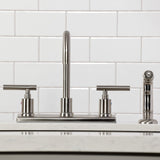 Manhattan Two-Handle 2-Hole 8" Centerset Kitchen Faucet