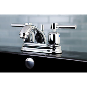 Concord Double-Handle 3-Hole Deck Mount 4-Inch Centerset Bathroom Faucet with Pop-Up Drain