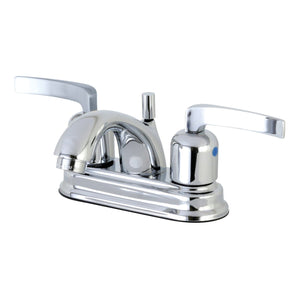 Centurion Double-Handle 3-Hole Deck Mount 4-Inch Centerset Bathroom Faucet with Pop-Up Drain