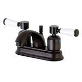 Paris Double-Handle 3-Hole Deck Mount 4-Inch Centerset Bathroom Faucet with Pop-Up Drain