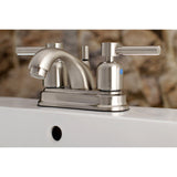 Concord Double-Handle 3-Hole Deck Mount 4-Inch Centerset Bathroom Faucet with Pop-Up Drain