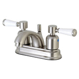 Paris Double-Handle 3-Hole Deck Mount 4-Inch Centerset Bathroom Faucet with Pop-Up Drain