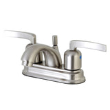 Centurion Double-Handle 3-Hole Deck Mount 4-Inch Centerset Bathroom Faucet with Pop-Up Drain