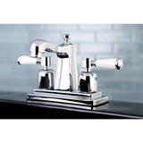 Paris Double-Handle 3-Hole Deck Mount 4-Inch Centerset Bathroom Faucet with Pop-Up Drain