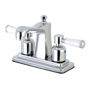 Paris Double-Handle 3-Hole Deck Mount 4-Inch Centerset Bathroom Faucet with Pop-Up Drain