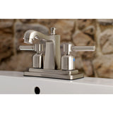 Concord Double-Handle 3-Hole Deck Mount 4-Inch Centerset Bathroom Faucet with Pop-Up Drain