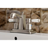 Paris Double-Handle 3-Hole Deck Mount 4-Inch Centerset Bathroom Faucet with Pop-Up Drain