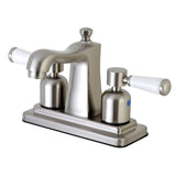 Paris Double-Handle 3-Hole Deck Mount 4-Inch Centerset Bathroom Faucet with Pop-Up Drain