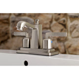 Centurion Double-Handle 3-Hole Deck Mount 4-Inch Centerset Bathroom Faucet with Pop-Up Drain