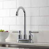 Kaiser Two-Handle 2-Hole Deck Mount Bar Faucet