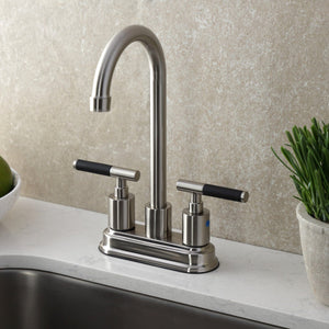 Kaiser Two-Handle 2-Hole Deck Mount Bar Faucet