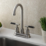 Kaiser Two-Handle 2-Hole Deck Mount Bar Faucet