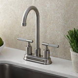 Kaiser Two-Handle 2-Hole Deck Mount Bar Faucet