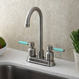 Kaiser Two-Handle 2-Hole Deck Mount Bar Faucet