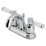 Paris Double-Handle 3-Hole Deck Mount 4-Inch Centerset Bathroom Faucet with Pop-Up Drain