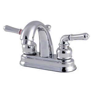 Naples Double-Handle 3-Hole Deck Mount 4-Inch Centerset Bathroom Faucet with Pop-Up Drain