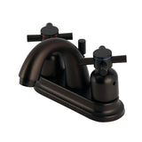 Concord Double-Handle 3-Hole Deck Mount 4-Inch Centerset Bathroom Faucet with Pop-Up Drain