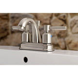 Concord Double-Handle 3-Hole Deck Mount 4-Inch Centerset Bathroom Faucet with Pop-Up Drain