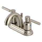 Concord Double-Handle 3-Hole Deck Mount 4-Inch Centerset Bathroom Faucet with Pop-Up Drain