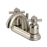 Concord Double-Handle 3-Hole Deck Mount 4-Inch Centerset Bathroom Faucet with Pop-Up Drain