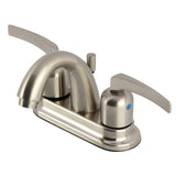 Centurion Double-Handle 3-Hole Deck Mount 4-Inch Centerset Bathroom Faucet with Pop-Up Drain