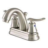 Jamestown Double-Handle 3-Hole Deck Mount 4-Inch Centerset Bathroom Faucet with Pop-Up Drain