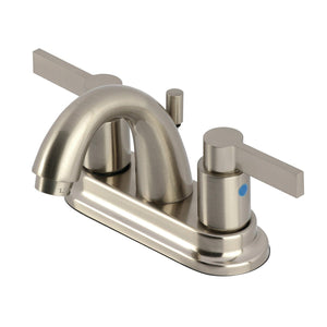 NuvoFusion Double-Handle 3-Hole Deck Mount 4-Inch Centerset Bathroom Faucet with Pop-Up Drain